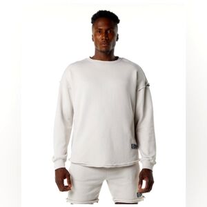 Alphalete Athletics - Very Terry Pullover Crewneck - M - Moonstone